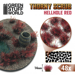 Thorny Scrubs - HELLHOLE RED | Basing Materials