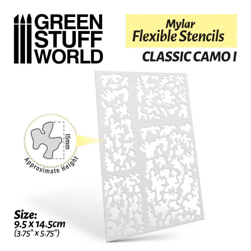 ▷ Flexible Stencils - Classic Camo 1 (15mm aprox.)