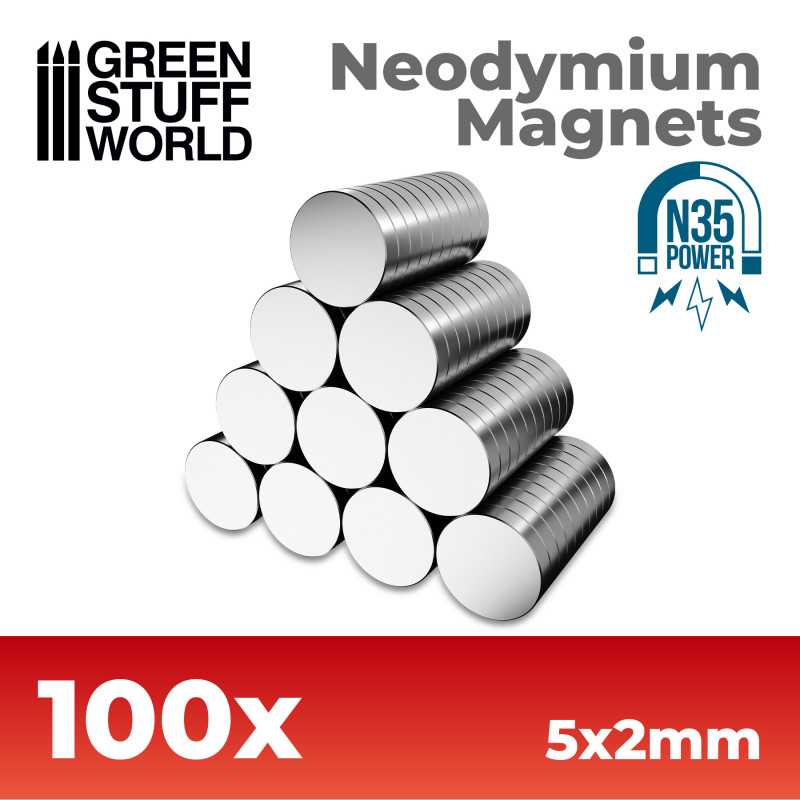 ▷ Magnets 5x2mm - 100 units (N35) | - GSW