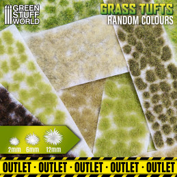 Grass TUFTS - self-adhesive - OUTLET / DAMAGED | OUTLET - Scenery and Resin
