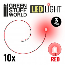 Rote LED-Leuchten - 3mm | LED-Leuchten 3mm