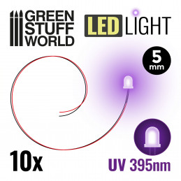 LEDs Luz ULTRAVIOLETA - 5mm Luces LED 5mm