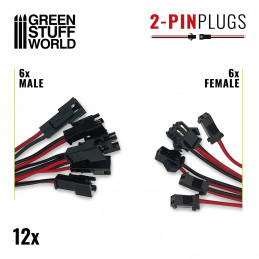 6 male and 6 female quick connectors | Hobby Electronics