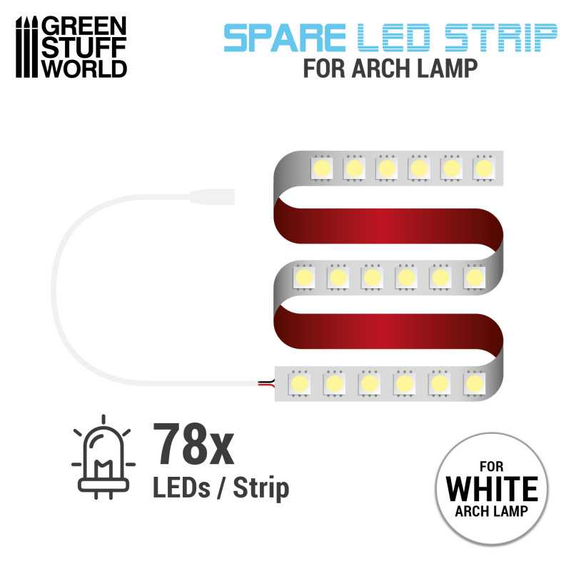 ▷ Bande LED de remplacement pour Lampe à arc - Faded White | - GSW