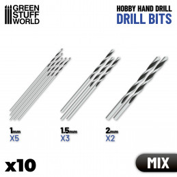 Set of 10 drill bits | Hand Drill