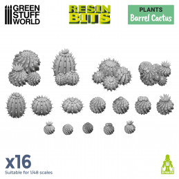 3D-Druckset - Fass-Kaktus | Pflanzen und Vegetation