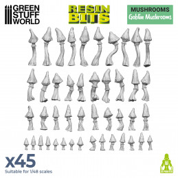 Set stampato in 3D - Funghi goblin | Piante e vegetazione