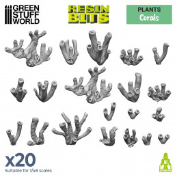 Set imprimé en 3D - Coraux | Plantes et végétation