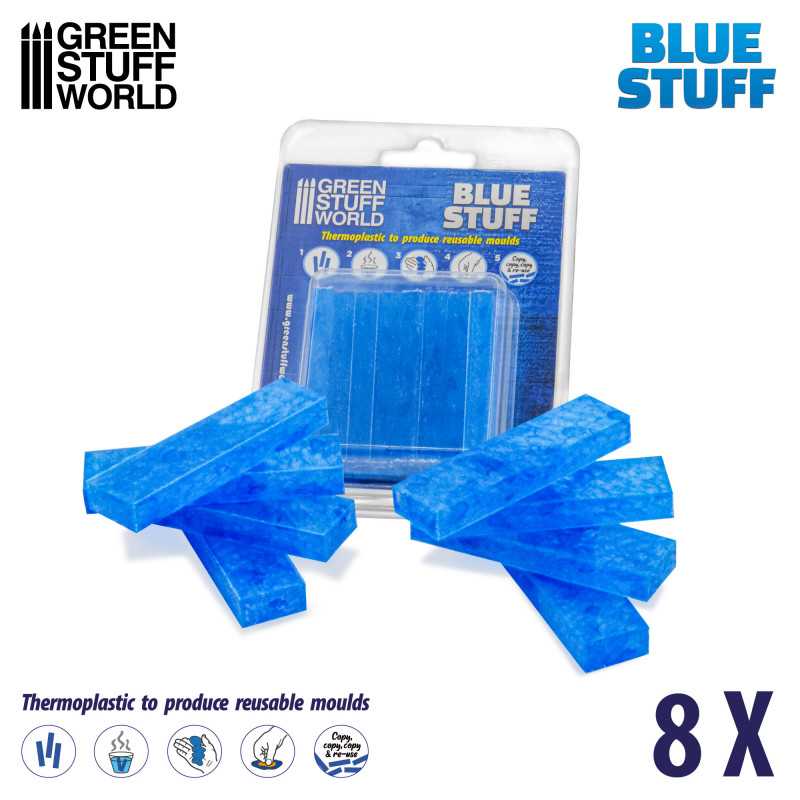 ▷ Blue Stuff Mold 8 bars | - GSW