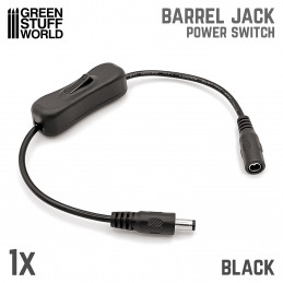Barrel Jack Power Switch - Black | Hobby Electronics