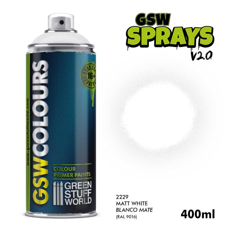 ▷ Bomboletta Spray - BIANCO Opaco 400ml | - GSW