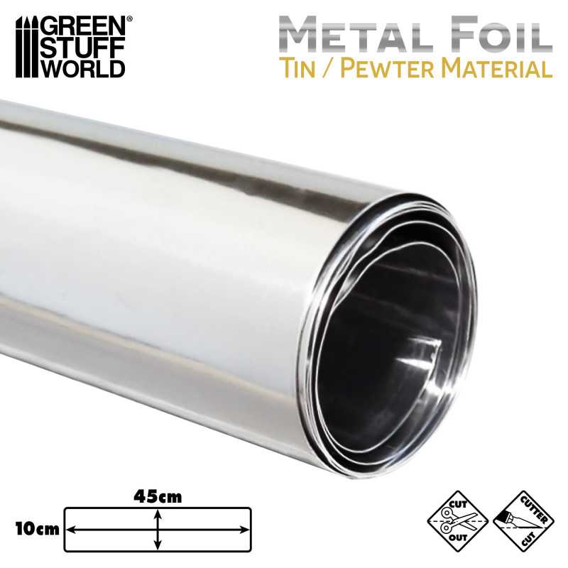 Flexible tin foil for Crafts and Embossing | Craft Pewter