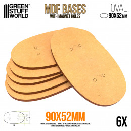 MDF Bases - AOS Oval 90x52mm | Oval MDF Bases