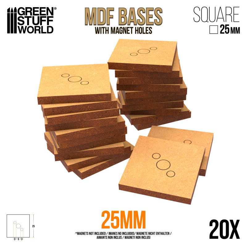 Peanas MDF rectangulares con hueco - MKZ Games