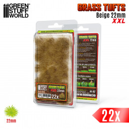 Grass TUFTS XXL - 22mm self-adhesive - BEIGE | Basing Materials