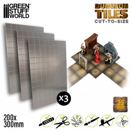 Dungeon Tiles 25mm | DnD Tiles 25mm