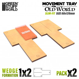 MDF Movement Trays Old World Slimfit 60x120mm 1x2