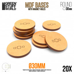 Basi MDF - Tonde 30 mm