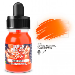 Fluor Acrylic Ink - Orange