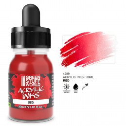 Opaque Flüssige Acrylfarbe - Rot | Acryltinte