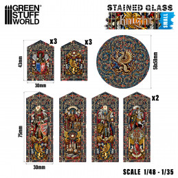 Knight Stained Glass - Small