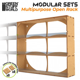 Multipurpose Open Rack | MDF Wood Displays