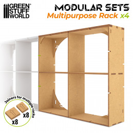 MDF Multipurpose Rack x4 | MDF Wood Displays