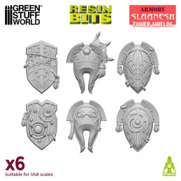 Slaanesh Tower Shields for Warhammer the Old World and Fantasy