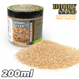 Feiner Modellbausand - Natürliche Farbe 200ml | Modellbau Sand