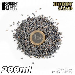 Thick Hobby Sand - Dark Grey 200ml | Hobby Sand