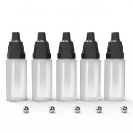 Empty Dropper Bottles 17ml with Mixing Balls | Empty Paint Pots