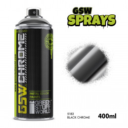 Pintura en Spray Cromado Negro 400ml | Spray Cromado Negro