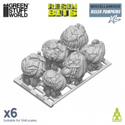 Large Killer Pumpkins Resin Set | Fantasy furniture and scenery