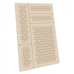 Self-adhesive stencils - Hexagons S - 6mm