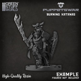 Puppetswar - Burning Katanas - Destra Articoli in resina