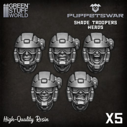 PuppetsWar - Têtes de Shade Troopers | Articles en résine