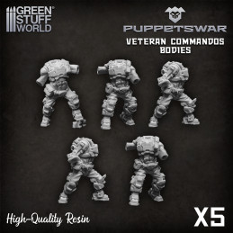 Veteran Commandos Bodies | Resin items