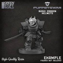 Bushi Dragon Helmets Resin items