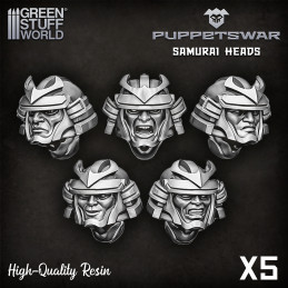 PuppetsWar - Samurai Heads | Resin items