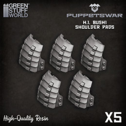 Bushi Shoulder Pads | Resin items