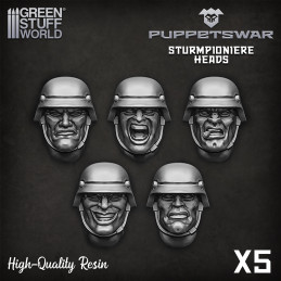 Sturmpioniere heads | Resin items