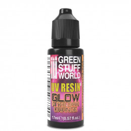 UV RESIN 17ml ORANGE - Glow in the Dark