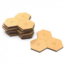 Triple Hex bases 32mm - Type 2