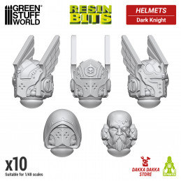 Dark Knight Helmets compatible with Warhammer 40k