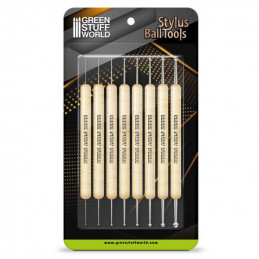 Set 8x Herramientas STYLUS Burnishers