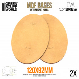 MDF Bases - Oval 92x120mm | Oval MDF Bases