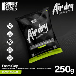 Foam clay 250gr. - Schwarz