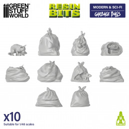 Resin Garbage bags | Modern furniture and scenery