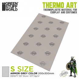 Termoplastica ThermoArt Grigio Armatura per Cosplay e Artigianato