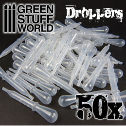 50x Droppers with Suction Bulb | Airbrushing